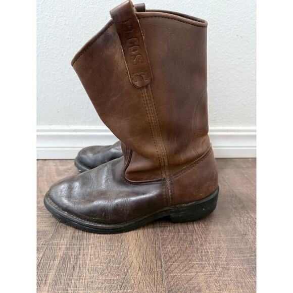 Red Wing Mens Boots 1114 Pecos Vibram Brown Leather Size US 8.5 D - Picture 1 of 16